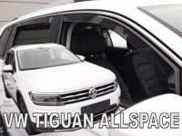 Protiprůvanové plexi, ofuky oken Volkswagen Tiguan 5D 2017r =>, 4ks přední+zadní