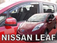 Plexi, ofuky bočních skel Nissan Leaf 5D 2010r =>, přední+zadní