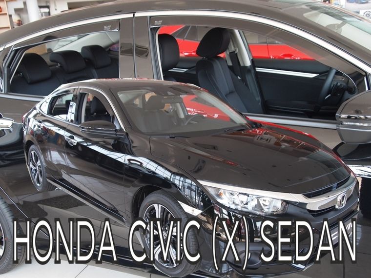 Ofuky oken Honda Civic sedan 5D 2017r => přední+zadní