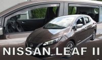 Protiprůvanové plexi, ofuky oken Nissan Leaf 5D 2017r =&gt;, 4ks přední+zadní