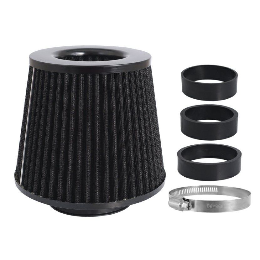 Sportovní filtr vzduchový černý UNI 120x130x90mm, černý, adaptér 60, 63, 70mm, 86006 CARMOTION (POLAND)