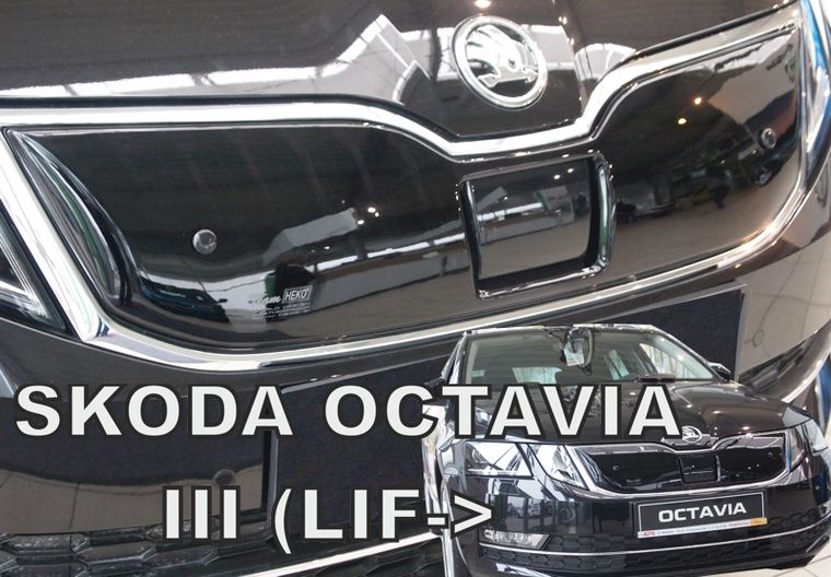 Zimní clona Škoda Octavia III 2016r => horní, facelift