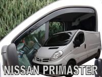 Protiprůvanové plexi, ofuky oken Nissan Primastar 2001r =>, (dlouhé)