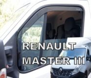 Protiprůvanové plexi, ofuky oken Renault Master 2010r =&gt; dlouhé přední