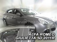 Plexi, ofuky Alfa Romeo Giulietta 5D 2010=> sada 4ks, přední + zadní HDT