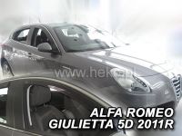 Plexi, ofuky bočních skel Alfa Romeo Giulietta 5D 2010=> přední HDT