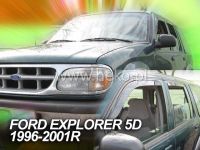 Plexi, ofuky Ford Explorer 5D 1996-2001 přední HDT