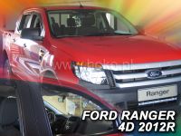Protiprůvanové plexi, ofuky oken Ford Ranger 4D 2012r =>, 2ks přední HDT