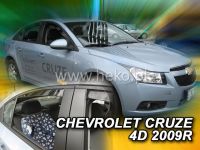 Plexi, ofuky Chevrolet Cruze od 2009r =>, 4dv. sada 4ks přední + zadní HDT