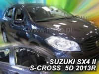 Plexi, ofuky bočních skel Suzuki SX4 II S-Cross 5D 8/2013 =>, 2ks přední dveře HDT