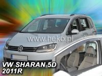 Plexi, ofuky VW Sharan 5D 2010 =>, přední HDT