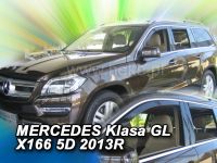 Protiprůvanové plexi, ofuky oken Mercedes GL X166 5D 2013R =>, 4ks přední+zadní HDT