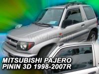 Plexi, ofuky Mitsubishi Pajero Pinin 3D 98-2007r, 2ks přední HDT