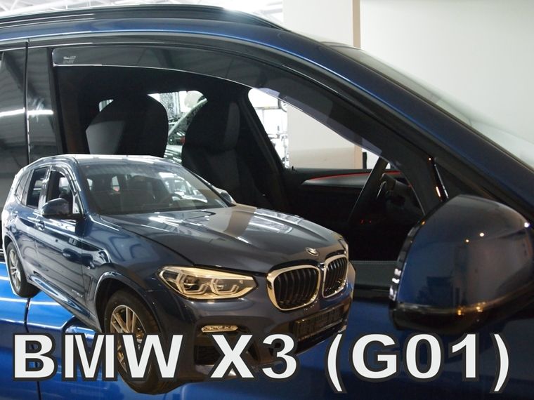 Plexi, ofuky bočních skel BMW X3 G01 5D 2017r =>, přední HDT