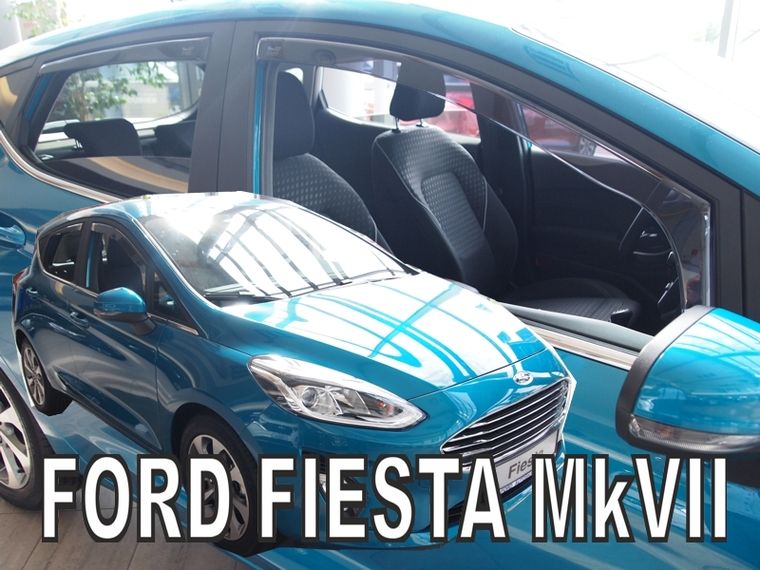 Plexi, ofuky bočních skel Ford Fiesta 5D 2017r => přední+zadní HDT