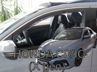 Protiprůvanové plexi, ofuky oken Honda Civic 5D 2017r =>, přední