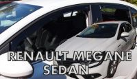 Plexi, ofuky bočních skel Renault Megane IV 4D 2017r =>, přední+zadní, Grandcoupe