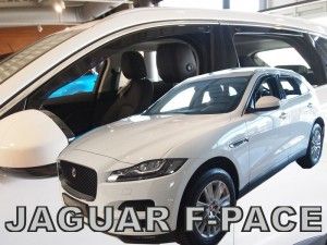 Plexi, ofuky bočních skel Jaguar F-pace 4D 2018r => přední+zadní HDT