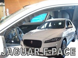 Plexi, ofuky bočních skel Jaguar F-pace 4D 2018r =>, přední HDT