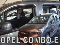Protiprůvanové plexi, ofuky oken Opel Combo E 2018r =>, 4ks přední + zadní HDT