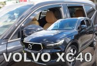 Protiprůvanové plexi, ofuky oken Volvo XC40 5D 2018r =&gt;, 4ks přední+zadní