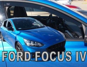 Plexi, ofuky bočních skel Ford Focus 5D 2018r => přední HDT