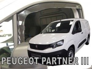 Protiprůvanové plexi, ofuky oken Peugeot Partner 2018r => přední HDT