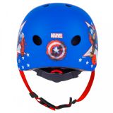 Captain America Dětska přilba z tvrzené pěny na kolo, brusle, freestyle 54-58cm Walt Disney Marvel SEVEN