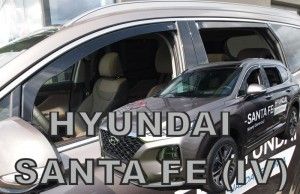 Plexi, ofuky bočních skel Hyundai Santa FE IV 5D 2018r =>, přední+zadní HDT