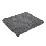 Saunový koberec šedý, sedací podložka, 40x35 cm, syntetická plsť (100% lavsan) do sauny, páry