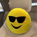 Polštářek cestovní do auta Smajlík Smile Steel Žlutý Matex