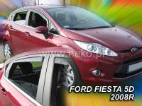 Plexi, ofuky Ford Fiesta 5D 2008 =>, přední + zadní HDT