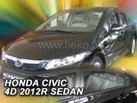Plexi, ofuky bočních skel Honda Civic 4D sedan 2012 => zadní HDT