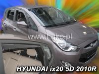 Plexi, ofuky Hyundai ix 20 5D 2010 =>, přední + zadní HDT