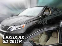 Protiprůvanové plexi, ofuky oken Lexus RX 5D 2010r =>, 2ks přední HDT