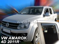 Plexi, ofuky bočních skel VW Amarok 4D 2011=>, přední + zadní HDT