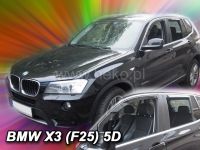 Plexi, ofuky BMW X3 F25 5D 2010R=> předná +zadní HDT