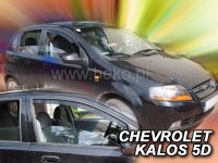 Protiprůvanové plexi, ofuky oken Chevrolet Kalos 5D 04-2008r, 2ks přední HDT