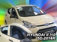 Protiprůvanové plexi, ofuky oken Hyundai i10 II 5D 2014r => 4 ks přední+zadní HDT