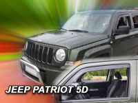 Protiprůvanové plexi, ofuky oken Jeep Patriot 5D 2006r =>, 2ks přední HDT