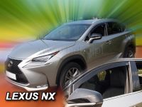 Protiprůvanové plexi, ofuky oken Lexus NX 5D 2014r =>, 2ks přední HDT