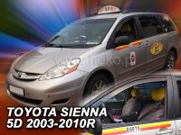 Protiprůvanové plexi, ofuky oken Toyota Sienna 5D 03-2010r, 2ks přední HDT