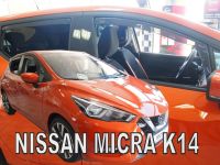 Protiprůvanové plexi, ofuky oken Nissan Micra K14 5D 2017r => (přední+zadní) HDT