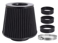 Sportovní filtr vzduchový černý UNI 120x130x90mm, černý, adaptér 60, 63, 70mm, 86006 CARMOTION (POLAND)