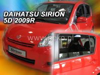 Plexi, ofuky Daihatsu Sirion 5D 2005 =>, + zadní HDT