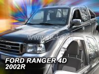 Plexi, ofuky Ford Ranger 4D 02-07 přední HDT