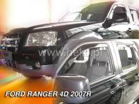 Plexi, ofuky Ford Ranger 4D 2007 =>, přední + zadní HDT