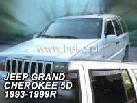 Plexi, ofuky JEEP Grand Cherokee 5D. 93-99r, přední + zadní HDT