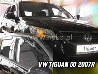 Plexi, ofuky bočních skel VW Tiguan 5D 2008, přední + zadní HDT