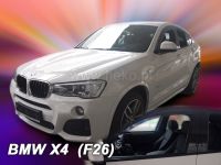 Plexi, ofuky bočních skel BMW X4 F26 5D 2013r =>, front, sada přední HDT